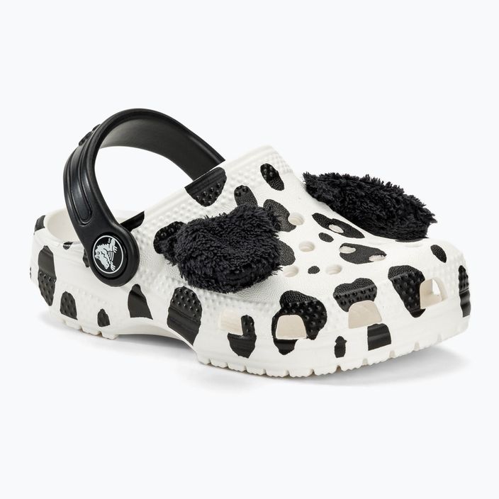 Crocs Classic I AM Dalmatian λευκά / μαύρα παιδικά σανδάλια 2