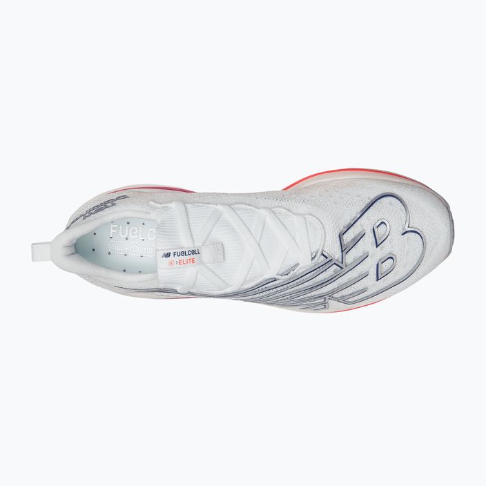 New Balance FuelCell SC Elite V3 λευκά ανδρικά παπούτσια για τρέξιμο 15