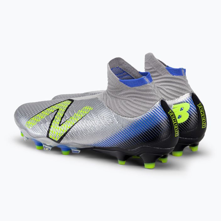 New Balance ανδρικά ποδοσφαιρικά παπούτσια Tekela V4 Pro FG ασημί ST1FSB4 3