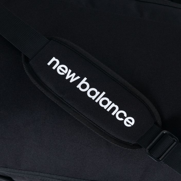 New Balance Team Duffel Bag Med τσάντα προπόνησης μαύρο και λευκό LAB13509BK 5