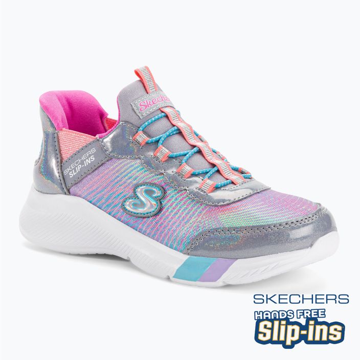 SKECHERS Slip-ins παιδικά αθλητικά παπούτσια Dreamy Lites Colorful Prism γκρι/πολυχρωμία