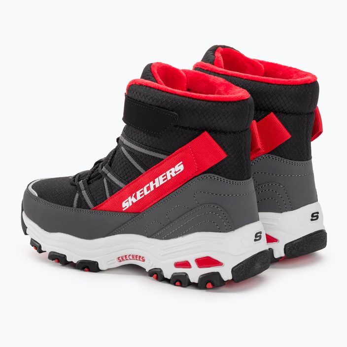 SKECHERS D'Lites παιδικές μπότες πεζοπορίας μαύρο/κόκκινο 3