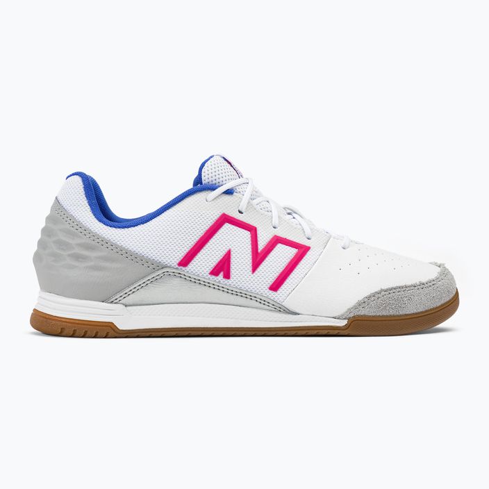 New Balance Audazo V6 Command IN παιδικά ποδοσφαιρικά παπούτσια λευκό 2
