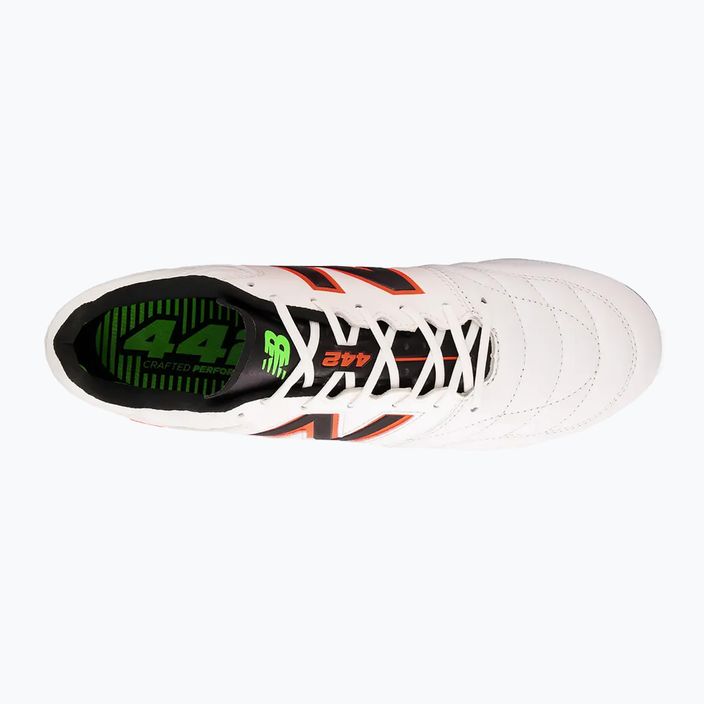 New Balance 442 V2 Pro FG ανδρικά ποδοσφαιρικά παπούτσια λευκό και μαύρο MS41FWD2.D.095 13