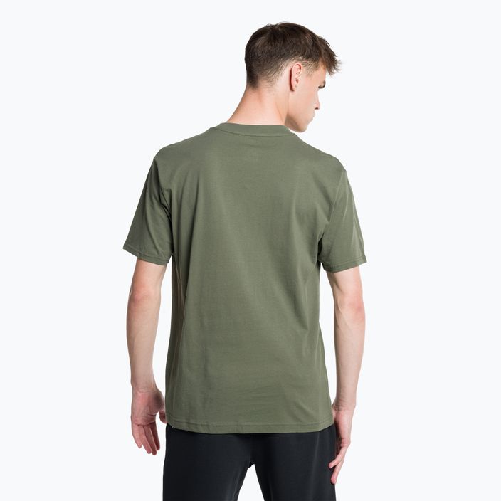 New Balance Essentials Stacked Logo Co ανδρικό μπλουζάκι προπόνησης πράσινο MT31541DON 3