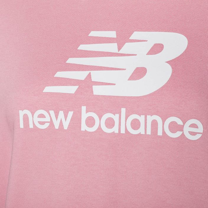 Γυναικείο φούτερ προπόνησης New Balance Essentials Stacked Logo French Terry Hoodie ροζ WT31533HAO 7