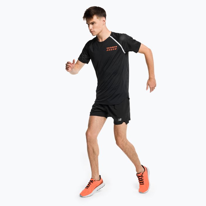 Ανδρικό New Balance Top Accelerate Pacer running shirt μαύρο MT31241BK 2