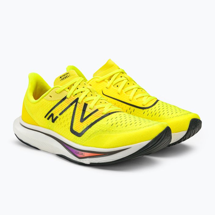 New Balance FuelCell Rebel v3 κίτρινα ανδρικά παπούτσια για τρέξιμο MFCXCP3.D.085 4