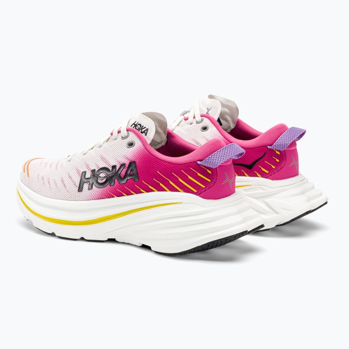 Γυναικεία παπούτσια για τρέξιμο HOKA Bondi X blanc de blanc/pink yarrow 3