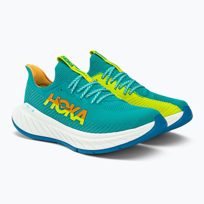 HOKA ανδρικά παπούτσια για τρέξιμο Carbon X 3 μπλε/κίτρινο 1123192-CEPR 3