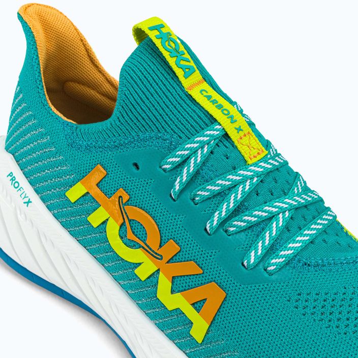 HOKA ανδρικά παπούτσια για τρέξιμο Carbon X 3 μπλε/κίτρινο 1123192-CEPR 8