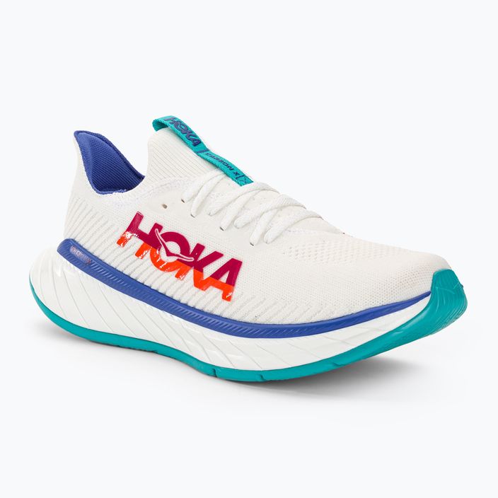 Ανδρικά παπούτσια τρεξίματος HOKA Carbon X 3 λευκό/φλόγα