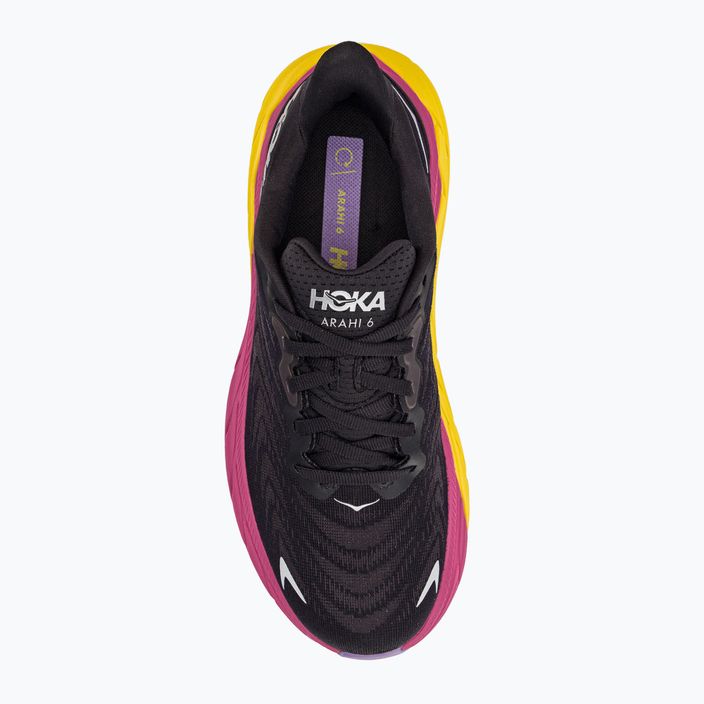 Γυναικεία παπούτσια για τρέξιμο HOKA Arahi 6 μαύρο-ροζ 1123195-BPYR 5