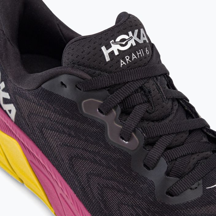 Γυναικεία παπούτσια για τρέξιμο HOKA Arahi 6 μαύρο-ροζ 1123195-BPYR 10