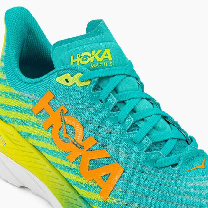 HOKA Mach 5 ανδρικά παπούτσια για τρέξιμο μπλε/κίτρινο 1127893-CEPR 10