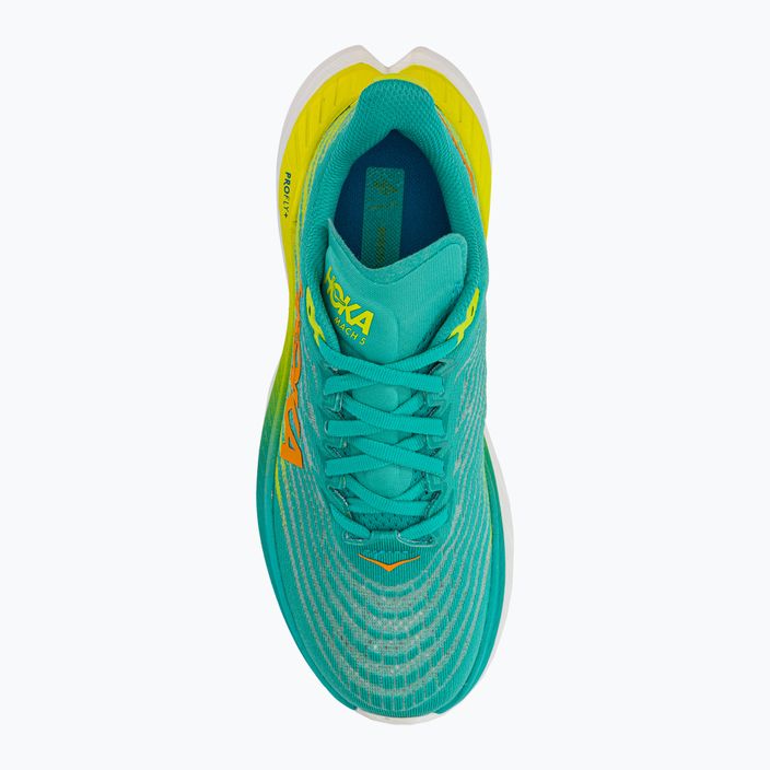 Γυναικεία παπούτσια τρεξίματος HOKA Mach 5 μπλε/κίτρινο 1127894-CEPR 5