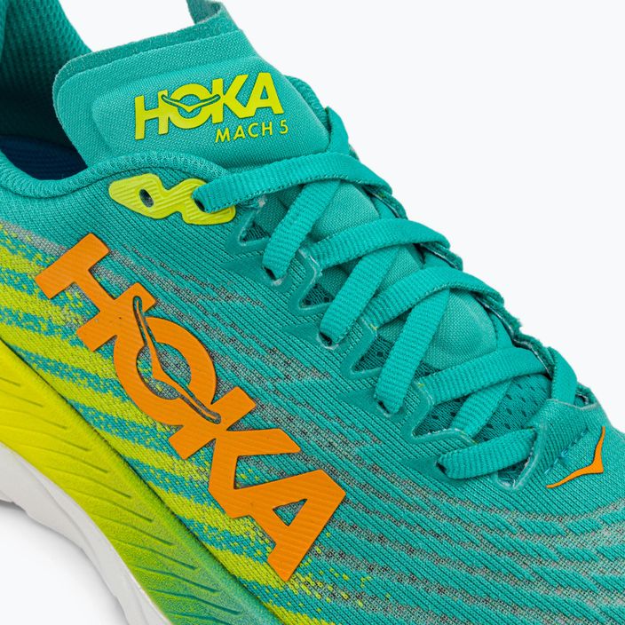 Γυναικεία παπούτσια τρεξίματος HOKA Mach 5 μπλε/κίτρινο 1127894-CEPR 10