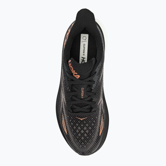 Γυναικεία παπούτσια για τρέξιμο HOKA Clifton 9 μαύρο 1127896-BCPPR 5