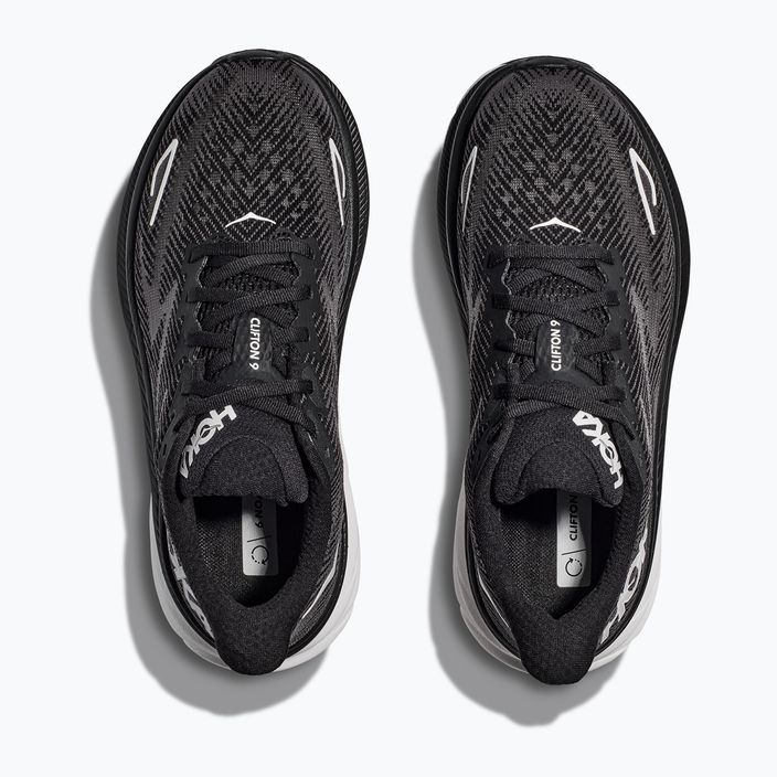 Γυναικεία παπούτσια τρεξίματος HOKA Clifton 9 μαύρο/λευκό 8