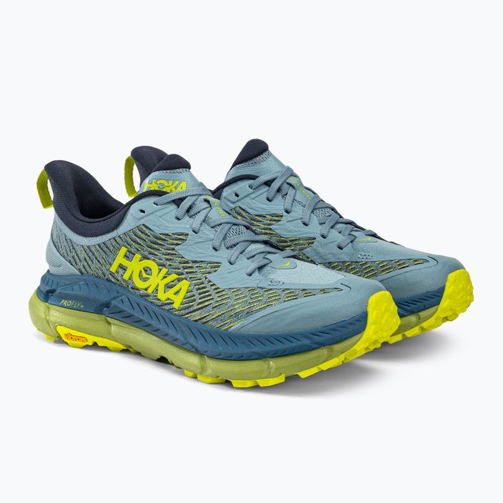 HOKA ανδρικά παπούτσια για τρέξιμο Mafate Speed 4 μπλε/κίτρινο 1129930-SBDCT 4