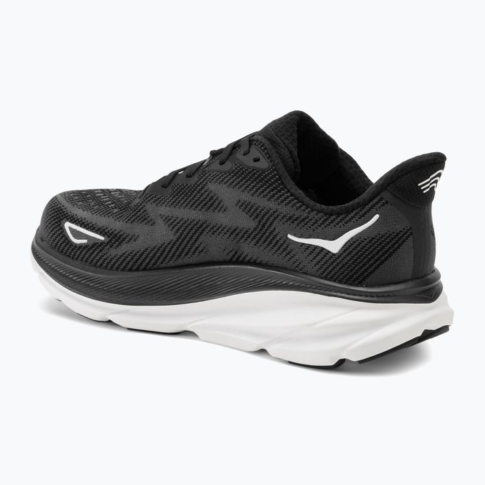 Ανδρικά παπούτσια τρεξίματος HOKA Clifton 9 Wide μαύρο/λευκό 3