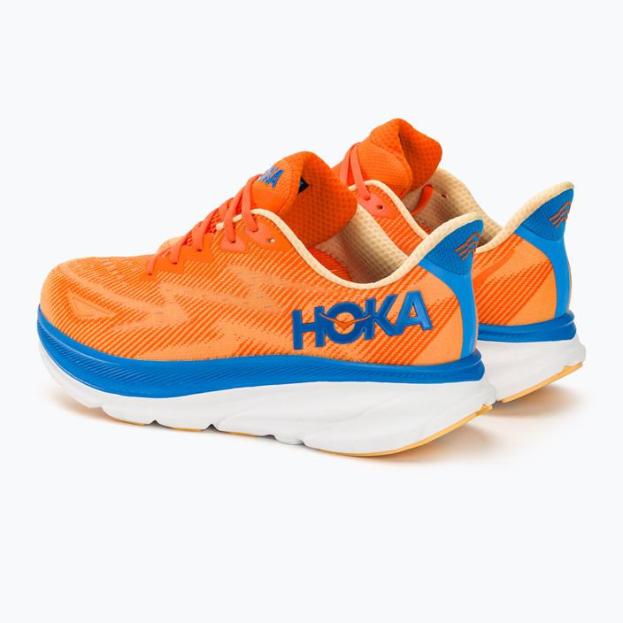 Ανδρικά παπούτσια τρεξίματος HOKA Clifton 9 Wide vibrant orange/impala 3