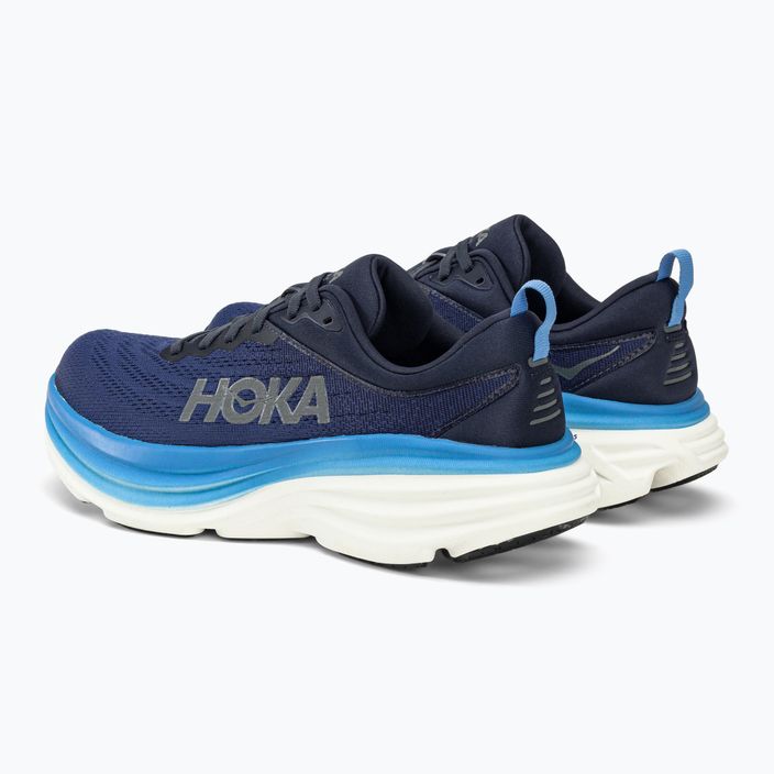 HOKA Bondi 8 ανδρικά παπούτσια για τρέξιμο μπλε 1123202-OSAA 3