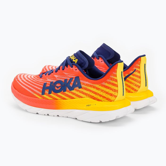 HOKA Mach 5 flame/dandelion ανδρικά παπούτσια για τρέξιμο 4