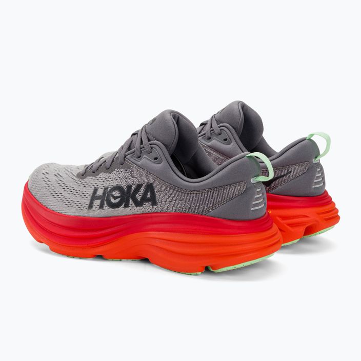 Ανδρικά παπούτσια HOKA Bondi 8 castlerock/flame running shoes 3