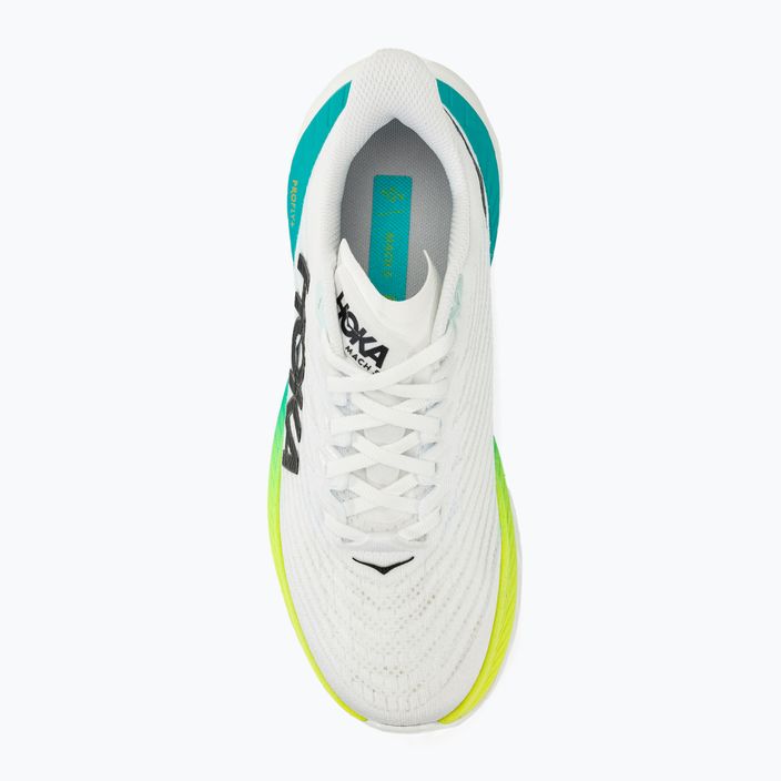 Γυναικεία παπούτσια τρεξίματος HOKA Mach 5 λευκό/μπλε γυαλί 5
