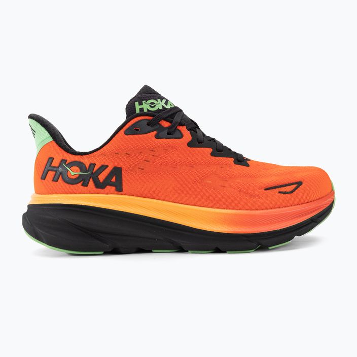 Ανδρικά παπούτσια τρεξίματος HOKA Clifton 9 flame/vibrant orange 2