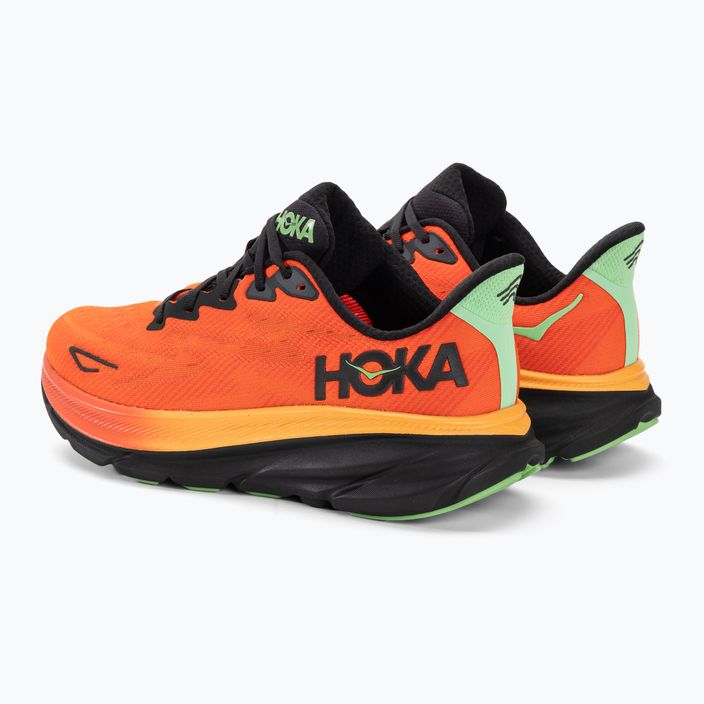 Ανδρικά παπούτσια τρεξίματος HOKA Clifton 9 flame/vibrant orange 3
