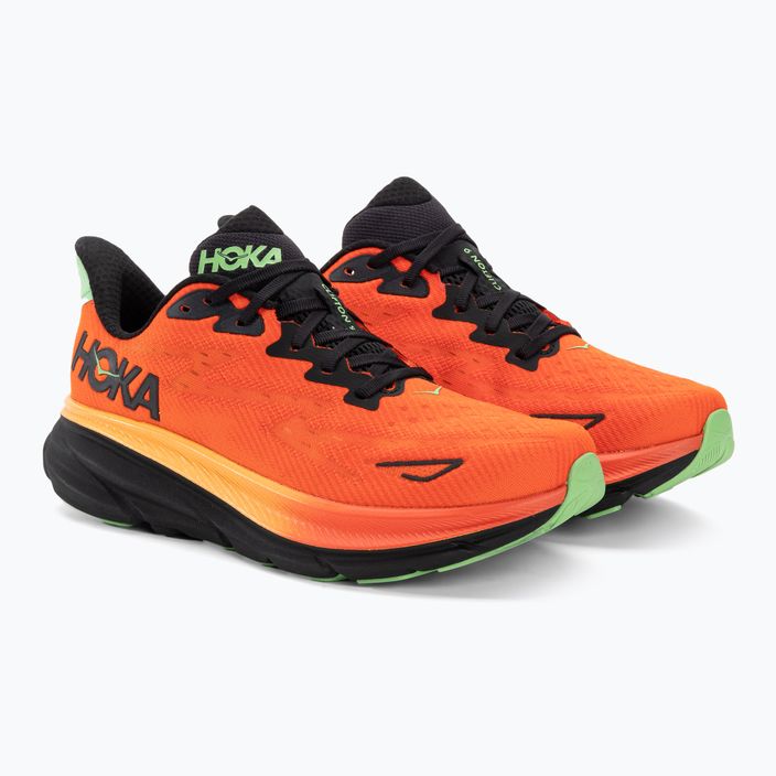 Ανδρικά παπούτσια τρεξίματος HOKA Clifton 9 flame/vibrant orange 4
