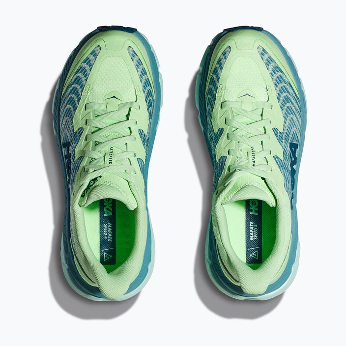 Γυναικεία παπούτσια για τρέξιμο HOKA Mafate Speed 4 lime glow/ocean mist 16