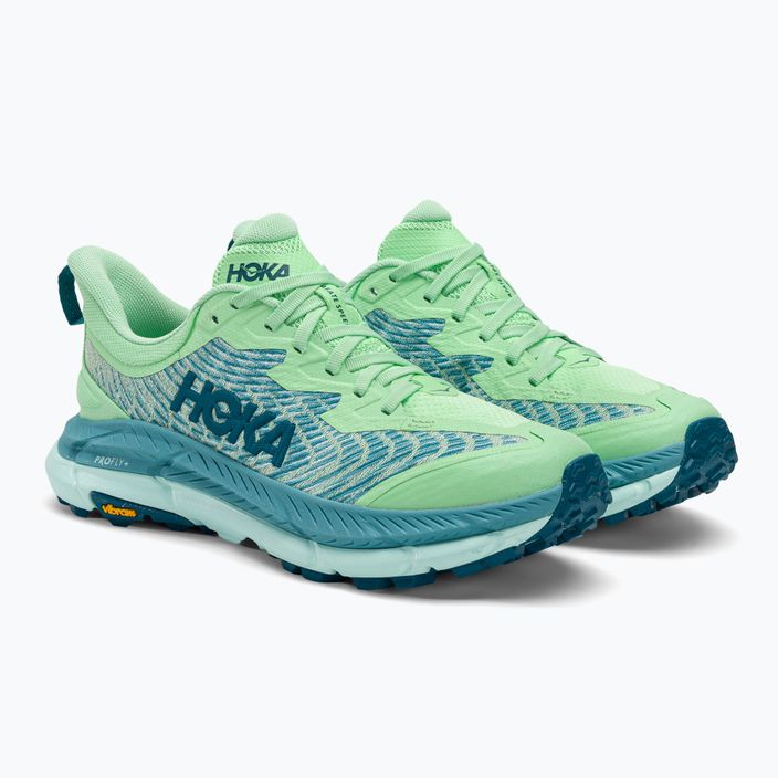 Γυναικεία παπούτσια για τρέξιμο HOKA Mafate Speed 4 lime glow/ocean mist 4