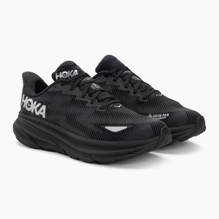 Ανδρικά παπούτσια τρεξίματος HOKA Clifton 9 GTX μαύρο/μαύρο 4