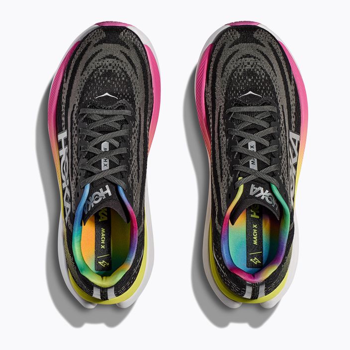Γυναικεία παπούτσια τρεξίματος HOKA Mach X μαύρο/ασημί 12