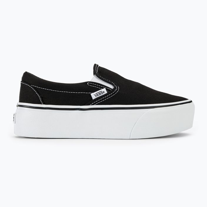 Vans UA Classic Slip-On Stackform μαύρο/πραγματικό λευκό παπούτσια 2