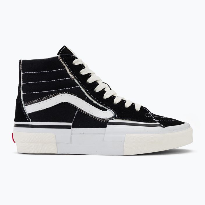 Vans SK8-Hi Reconstruct μαύρο/πραγματικό λευκό παπούτσια 2