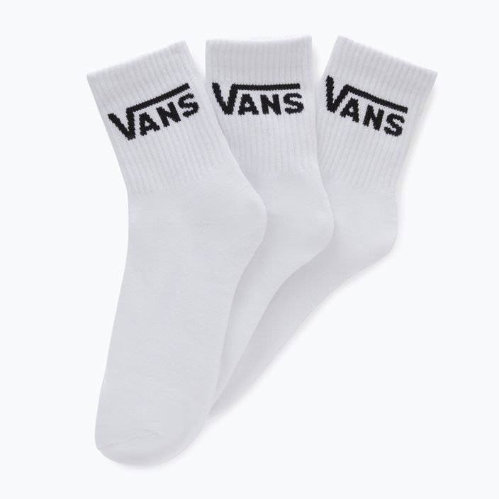Vans Classic Half Crew ανδρικές κάλτσες 3 ζευγάρια λευκές