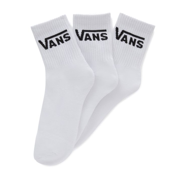 Vans Classic Half Crew ανδρικές κάλτσες 3 ζευγάρια λευκές 2