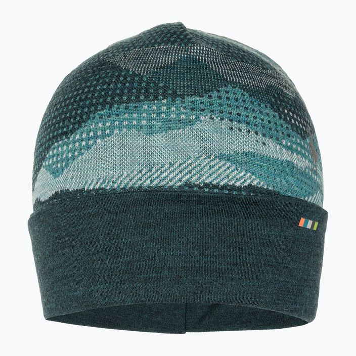 Smartwool Merino Reversible Cuffed καπέλο twilight blue mtn scape 2
