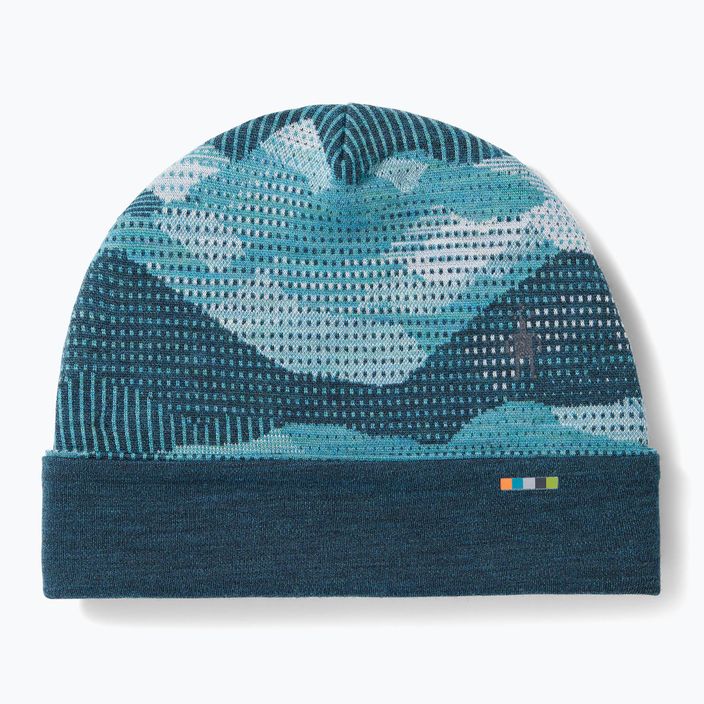 Smartwool Merino Reversible Cuffed καπέλο twilight blue mtn scape 6