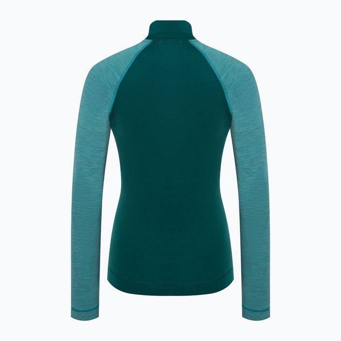 Γυναικεία Smartwool Classic Thermal Merino Baselayer 1/4 Zip Boxed Emerald Thermal Longsleeve 4