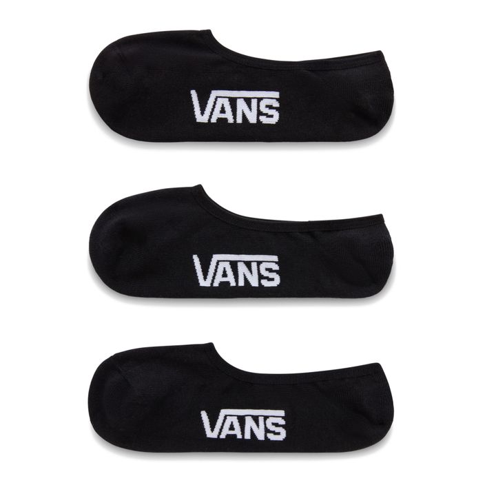 Vans Classic No Show ανδρικές κάλτσες 3 ζευγάρια μαύρες 2