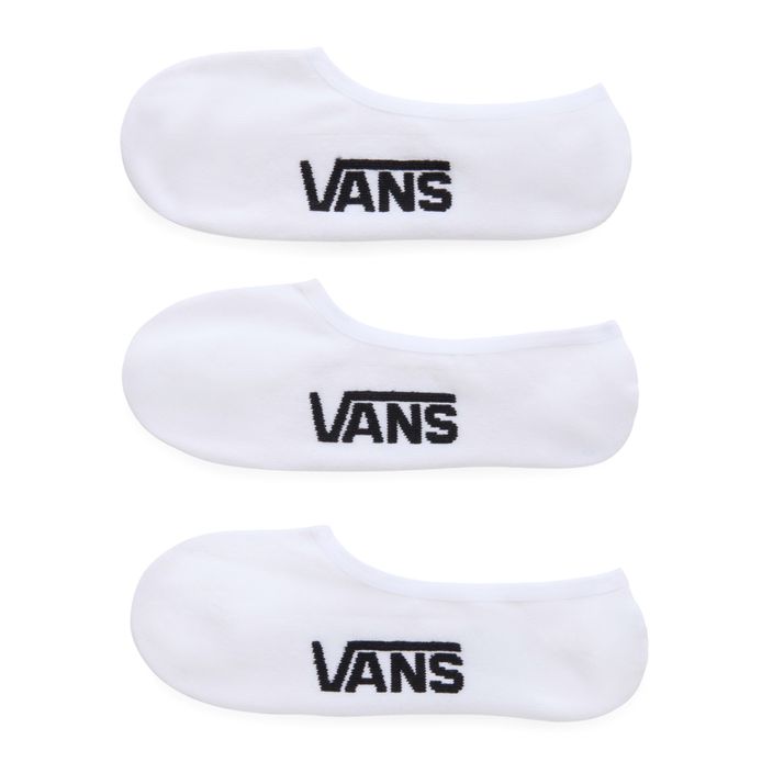 Vans Classic No Show ανδρικές κάλτσες 3 ζευγάρια λευκές 2