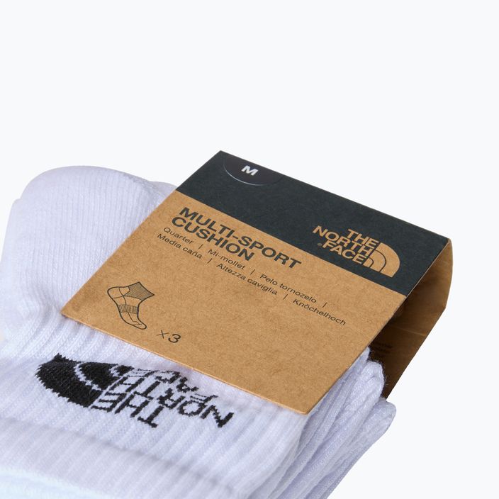 The North Face Multi Sport Cush Quarter Sock Κάλτσες Trekking 3 ζευγάρια λευκές 3