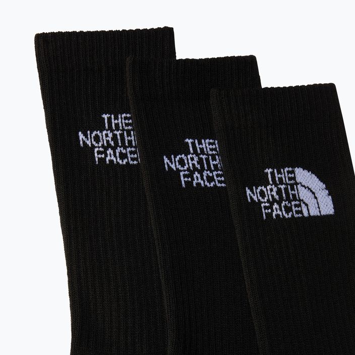 The North Face Multi Sport Cush Crew Sock Κάλτσες Trekking 3 ζευγάρια μαύρες 2
