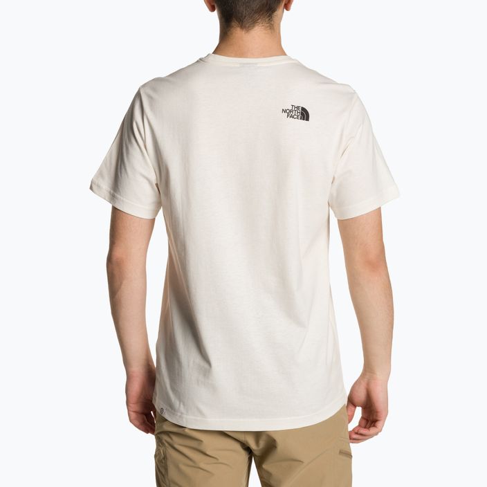 The North Face Berkeley Καλιφόρνια ανδρικό μπλουζάκι με λευκή αμμουδιά/οπτική σμαραγδένια απόχρωση 2