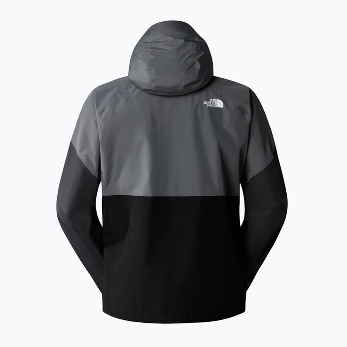 Ανδρικό The North Face Lightning Zip-In μαύρο/καπνιστό μαργαριτάρι μπουφάν βροχής 2